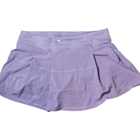 Lululemon Lilac Smoke pace Rival Skirt Long sz 14 - Picture 5 of 9